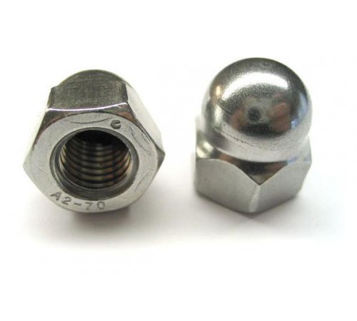 Гайки ковпачкові М16 DIN 1587 зі сталі А2