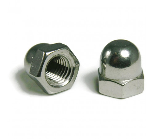 Гайки ковпачкові М8 DIN 1587 зі сталі А2