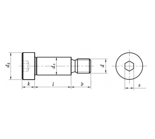 Гвинт М20 ISO 7379 класу міцності 12.9