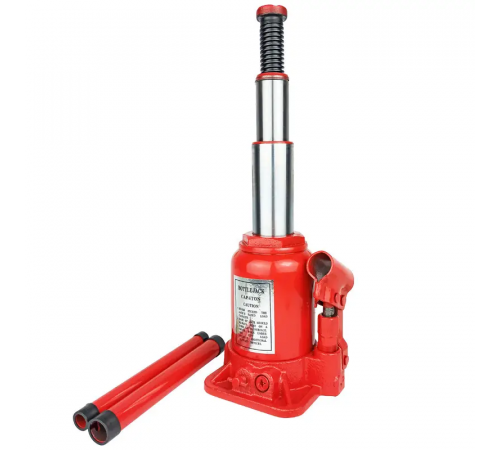 Гідравлічний пляшковий домкрат двоштоковий EDBJ 4 т (04-420040)