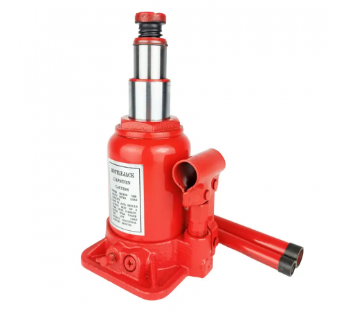 Гідравлічний пляшковий домкрат двоштоковий EDBJ 4 т (04-420040)