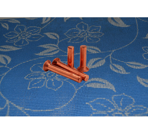 Заклепки під молоток з потайною голівкою Ф2 DIN 661 (мідь)