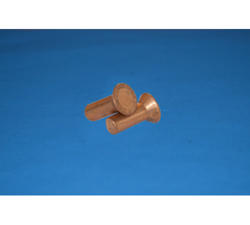 Заклепки под молоток с потайной головкой Ф3 DIN 661 (медь)