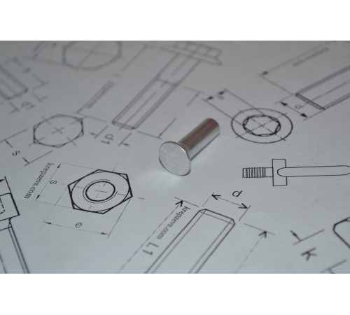 Заклепки під молоток із потайною голівкою Ф2 DIN 661 А2