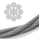 Канат (трос) сталевий EN 12385-5, 8x19W-IWRC 6.5 мм вантажолюдський (ціна вказана за 1 метр)