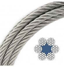 Канат (трос) сталевий ГОСТ 2688-80 28 мм (ціна вказана за 1 метр)