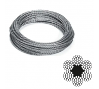 Канат (трос) стальной ГОСТ 7665-80 16 мм (цена указана за 1 метр)