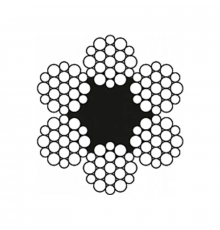 Канат (трос) сталевий оцинкований ГОСТ 2688-80 19.5 мм (ціна вказана за 1 метр, замовлення кратно 10м)