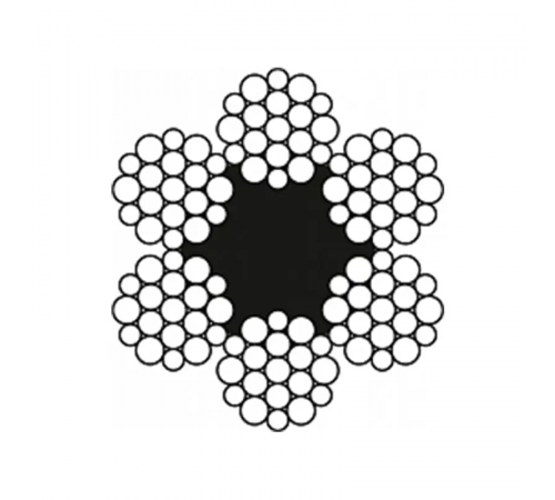 Канат (трос) стальной оцинкованный ГОСТ 2688-80 8.3 мм (цена указана за 1 метр, заказ кратно 10м)