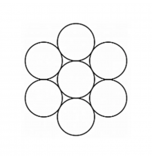 Канат (трос) сталевий оцинкований ГОСТ 3062-80 2.2 мм (ціна вказана за 1 метр, замовлення кратно 10м)