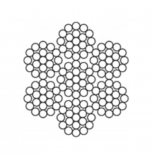 Канат (трос) сталевий оцинкований ГОСТ 3067-88 6.2 мм (ціна вказана за 1 метр, замовлення кратно 10м)