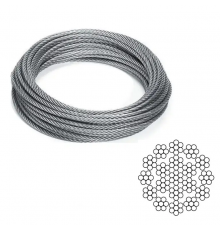 Канат (трос) стальной DIN 3069 SE 12 мм (цена указана за 1 метр)