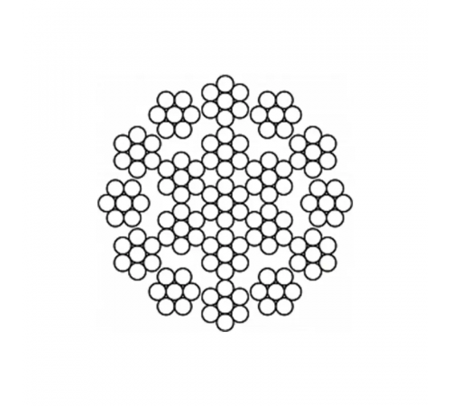 Канат (трос) сталевий DIN 3069 SE 9 мм (ціна вказана за 1 метр)