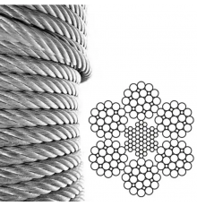 Канат (трос) стальной ГОСТ 7667-80 14 мм (цена указана за 1 метр)