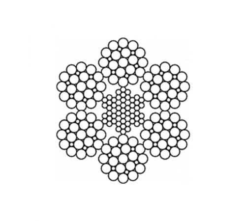 Канат (трос) стальной ГОСТ 7667-80 19 мм (цена указана за 1 метр)