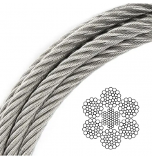 Канат (трос) сталевий ГОСТ 7669-80 26.5 мм (ціна вказана за 1 метр)