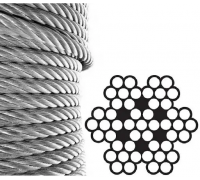 Канат (трос) стальной оцинкованный ГОСТ 3066-80 18.5 мм (цена указана за 1 метр, заказ кратно 10м)