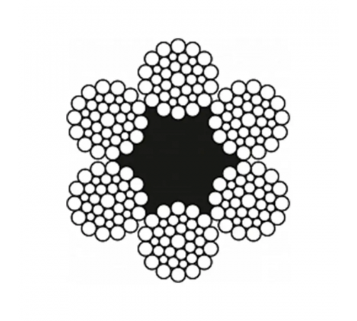 Канат (трос) стальной оцинкованный ГОСТ 7668-80 25.5 мм (цена указана за 1 метр, заказ кратно 10м)