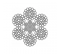 Канат (трос) стальной оцинкованный ГОСТ 7669-80 16 мм (цена указана за 1 метр, заказ кратно 10м)