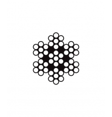 Канат стальной нержавеющий DIN 3055, 7х7 3 мм (цена указана за 1 метр, заказ кратно 10м)