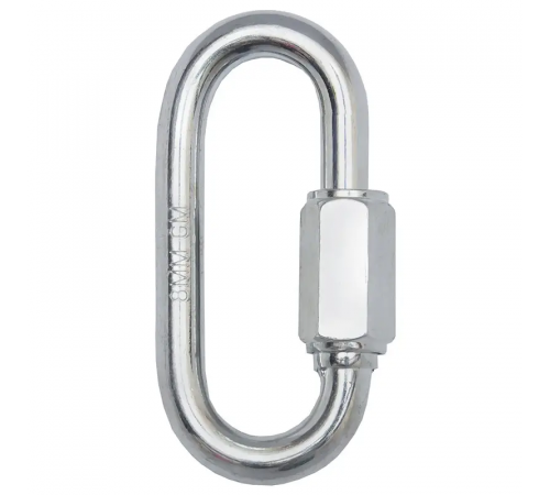 Карабин овальный рапид с винтовой муфтой DIN 5299 6 мм