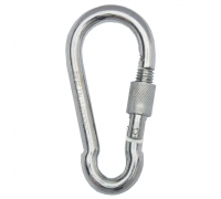 Карабин пожарный с винтовым замком DIN 5299D 12 мм