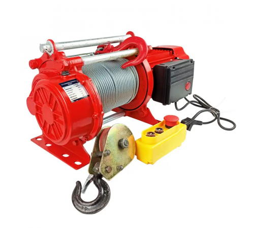 Лебідка електрична канатна KCD 220В POLTEK 0.5/1.0 т, 60 м (04-311016)