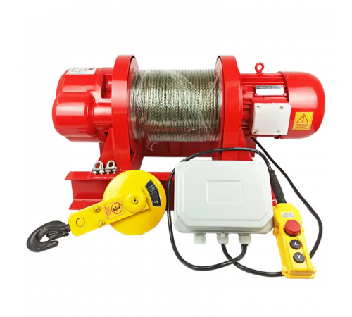 Лебідка електрична канатна KCD 380В POLTEK 1.0/2.0 т, 60 м (04-311020)