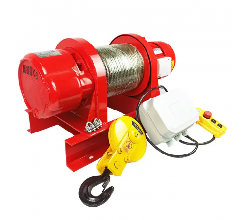 Лебідка електрична канатна KCD 380В POLTEK 2.0/4.0 т, 60 м (04-311022)