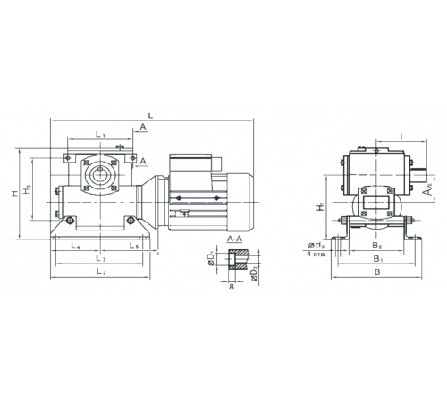 Мотор-редуктор МЧ-80 180 об/мин