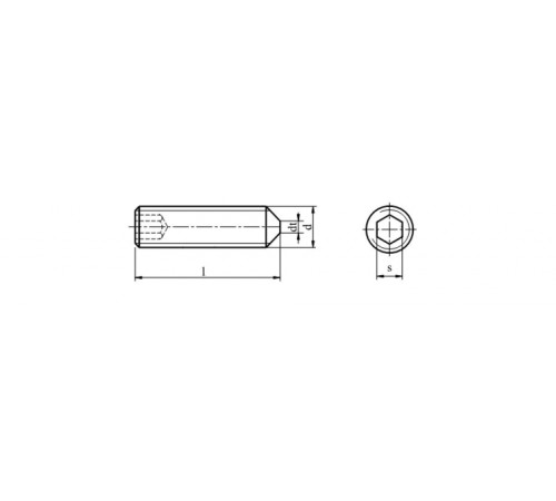 Настановний гвинт М10 DIN 914