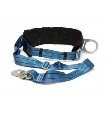 Пояс страхувальний 4ПБ запобіжний безлямковий зі стрічковим стропом і малим карабіном (05-120009)