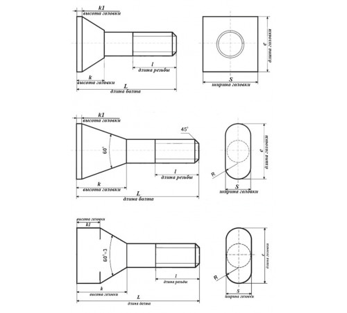 Виробництво футерувальних болтів по кресленню