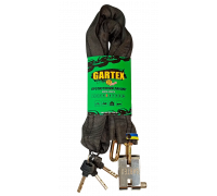 Противоугонная цепь (велозамок) Gartex S1 Light 1200x5 мм Черный