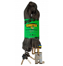 Противоугонная цепь (велозамок) Gartex S1 Light 800x5 мм-001
