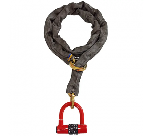 Противоугонная цепь (велозамок) Gartex S2 1500x8 мм-004 (с кольцом)