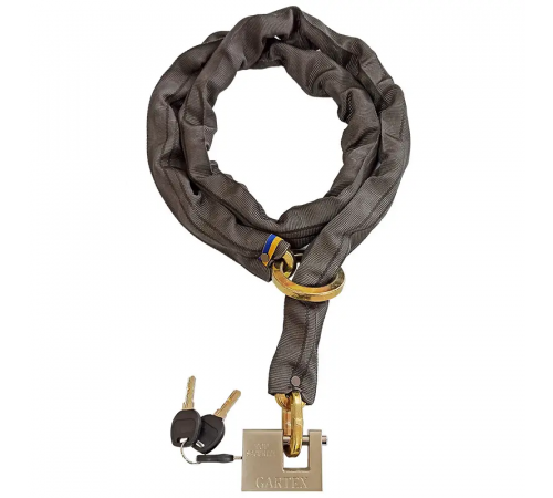 Протиугінний ланцюг (велозамок) Gartex S2 1500x8 мм-003 (з кільцем)