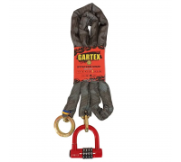 Протиугінний ланцюг (велозамок) Gartex S2 1500x8 мм-004 (з кільцем)