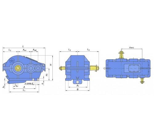 Редуктор Ц2-500-8