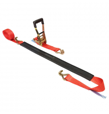 Ремень автовозный KrepZevs PREMIUM (со сварными крюками) 5 т, 2.9 м