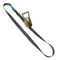 Ремень стяжной кольцевой KrepZevs STANDARD BLACK 1.5 т, 6.5 м (черный)