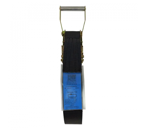 Ремінь стяжний кільцевий KrepZevs STANDARD BLACK 5 т, 7 м (чорний)