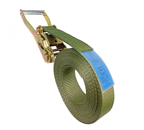 Ремінь стяжний кільцевий KrepZevs STANDARD ХАКІ 5 т, 7 м