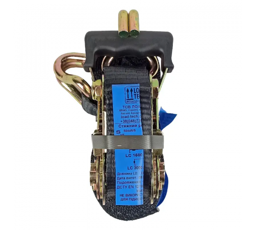 Ремень стяжной KrepZevs STANDARD BLACK 3 т, 6 м (черный)