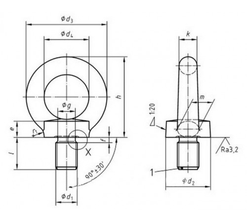 Рим-болти М42 DIN 580