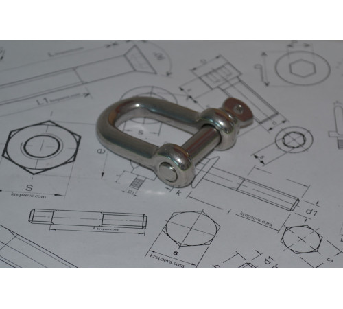 Скоба DIN 82101 нержавеющая 10 (мм)