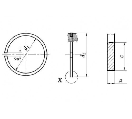 Стопорне кільце Ф95 DIN 5417