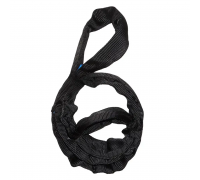 Строп канатный круглопрядный кольцевой черный (спансет) KrepZevs СККК Black 2 тонны, 7 метров