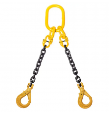 Строп ланцюговий двогілковий KrepZevs 2СЛ 4.25 тонн, 1 метр (гак з примусовим закриттям)