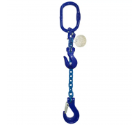 Строп цепной одноветвный KrepZevs 1СЛ G100 4 тонны, 4 метра (с сокращателем ветки)